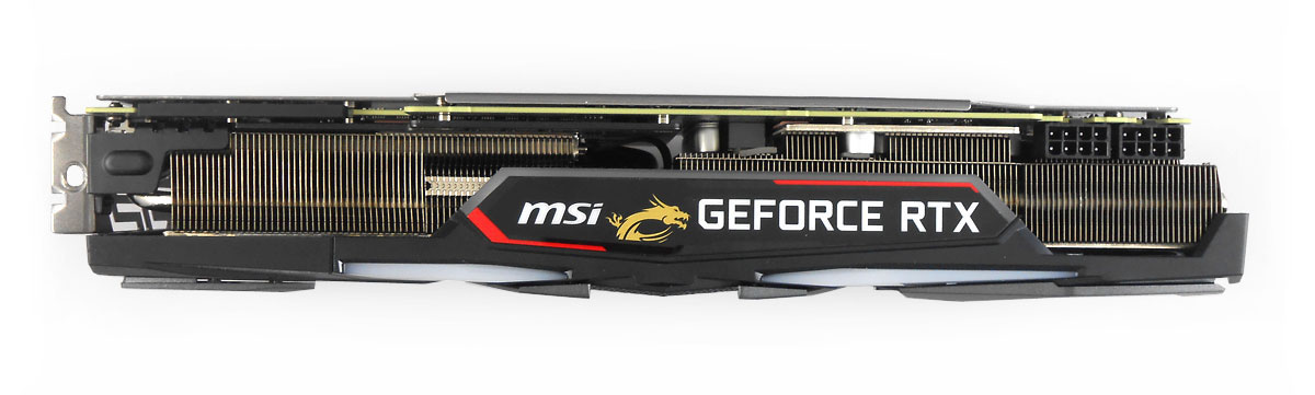 MSI RTX 2070 SUPER Gaming X TRIO; horní strana