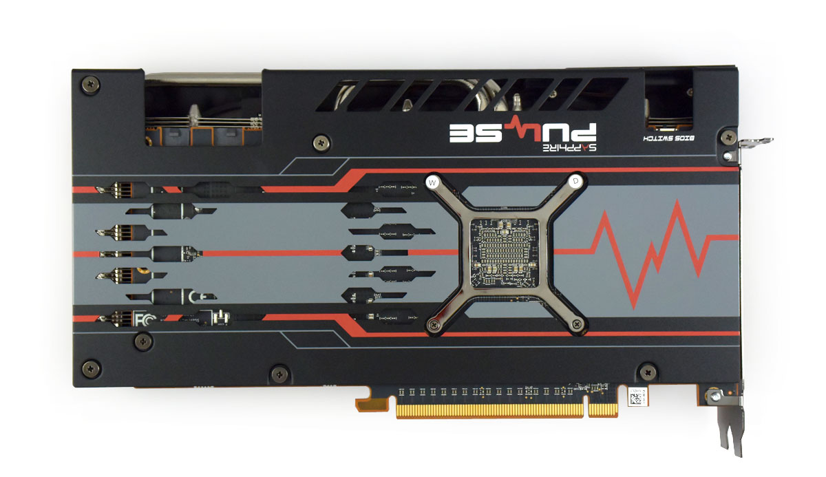 Sapphire Pulse RX 5700 XT 8G; zadní strana