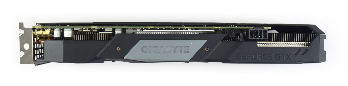 Gigabyte GTX 1660 SUPER Gaming OC; horní strana