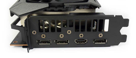 Asus Strix RX 5700 XT O8G Gaming obrazové výstupy