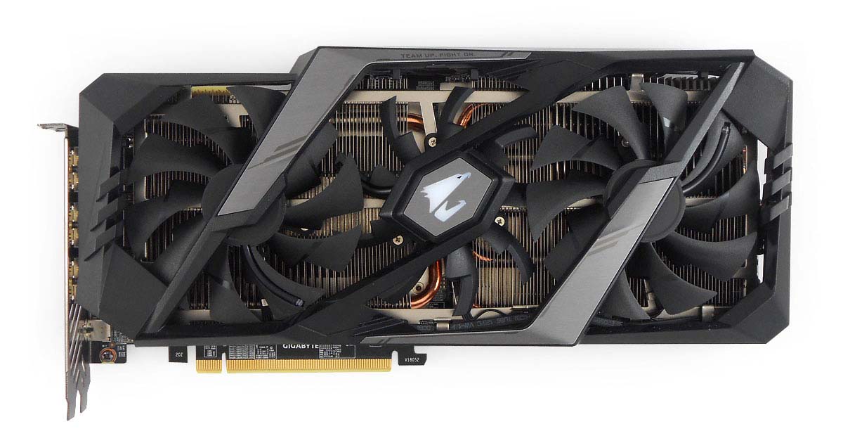 Gigabyte Aorus RTX 2080 Ti XTREME; čelní strana