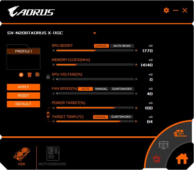 Gigabyte Aorus RTX 2080 Ti XTREME Graphics Engine Prodessional