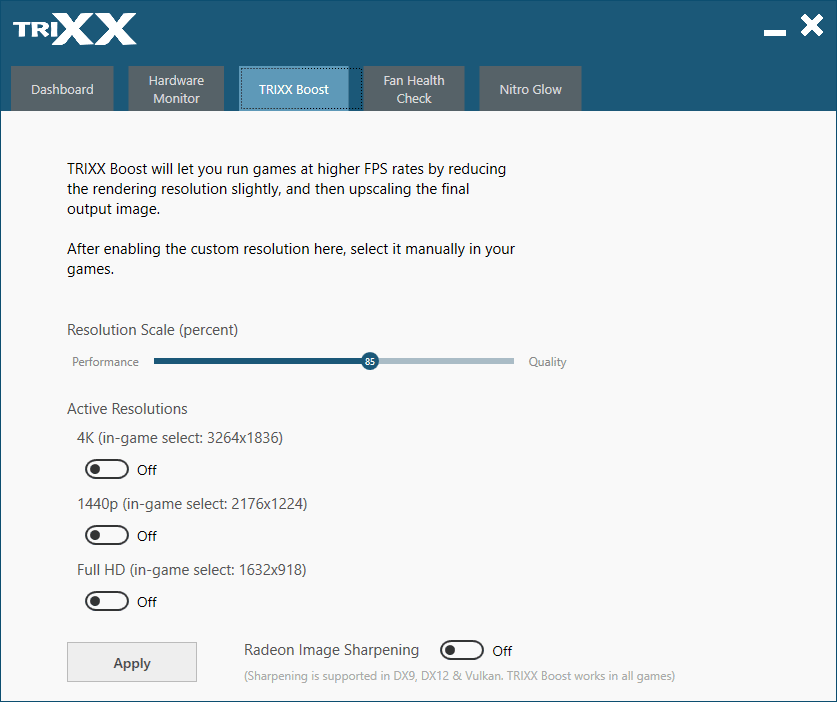 Sapphire TriXX; TriXX Boost