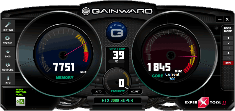 Gainward RTX 2080 SUPER Phoenix GS Expertool