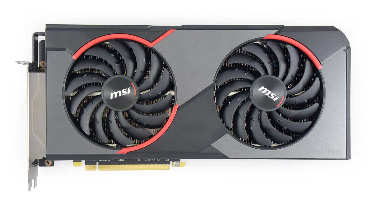 Pro zvětšení klikni MSI RX 5600 XT GAMING X 6G; čelní strana