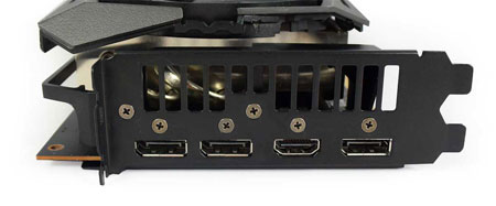Asus STRIX RX 5600 XT T6G Gaming obrazové výstupy