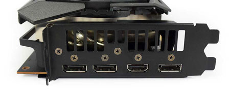 Obrazové výstupy Asus STRIX RX 5600 XT T6G Gaming Asus STRIX RX 5600 XT T6G Gaming obrazové výstupy