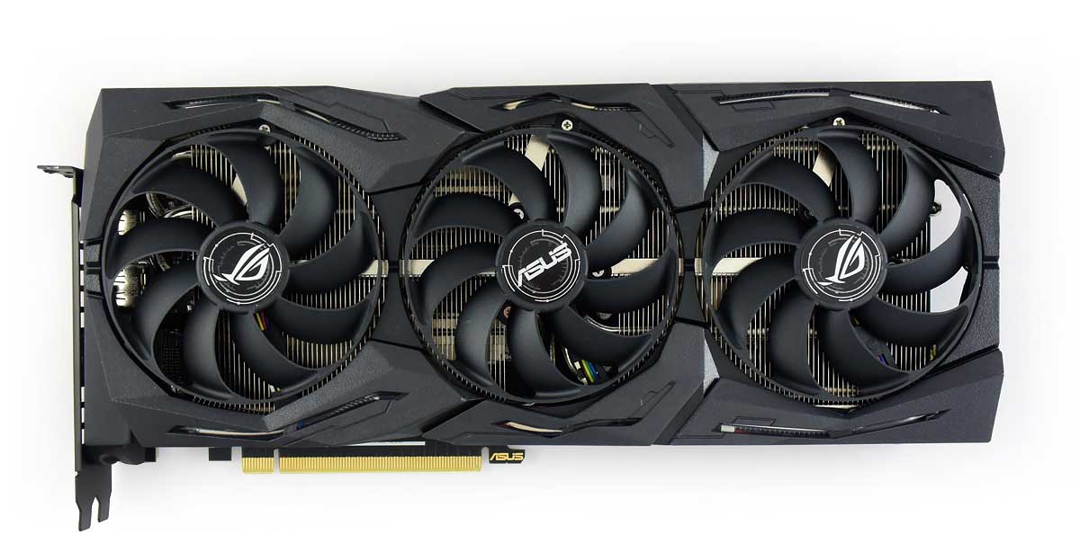 Pro zvětšení klikni Asus STRIX RTX 2080 SUPER O8G Gaming; čelní strana