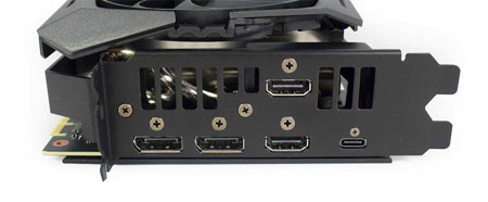 Obrazové výstupy Asus STRIX RTX 2080 SUPER O8G Gaming Asus STRIX RTX 2080 SUPER O8G Gaming obrazové výstupy