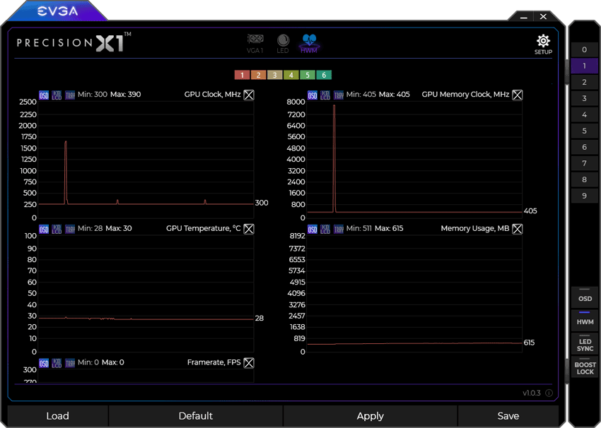 Pro zvětšení klikni EVGA Precision X1 panel6
