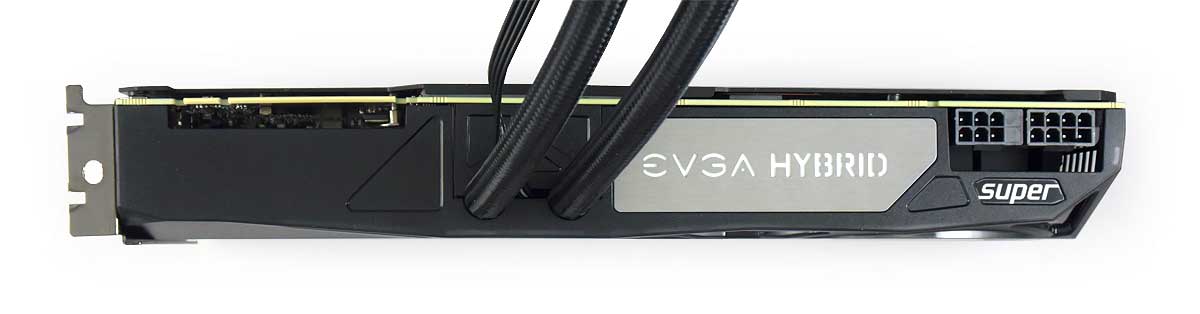 EVGA RTX 2080 SUPER XC Hybrid Gaming; horní strana