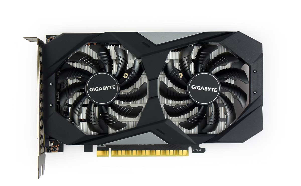 Gigabyte GTX 1650 D6 Windforce OC 4G; čelní strana