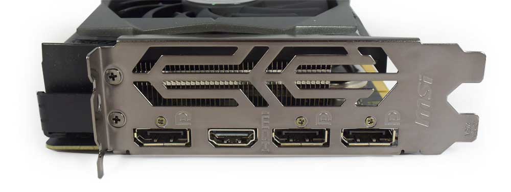 MSI GTX 1650 SUPER Gaming X obrazové výstupy
