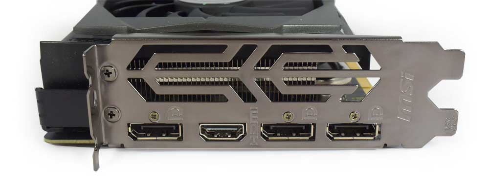 Pro zvětšení klikni MSI GTX 1650 SUPER Gaming X obrazové výstupy