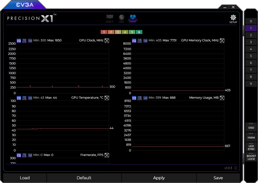 Pro zvětšení klikni EVGA Precision X1 panel6