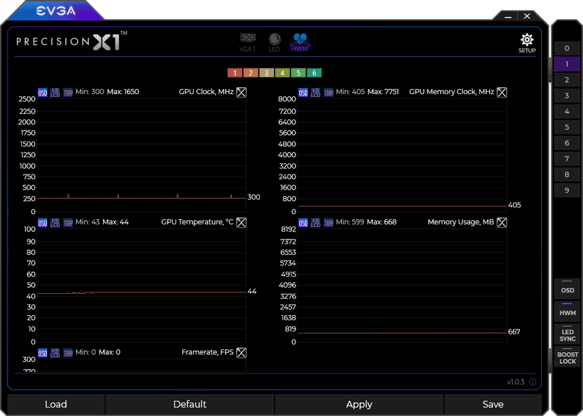 EVGA Precision X1 panel6