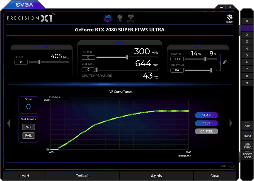 Pro zvětšení klikni EVGA Precision X1 panel4