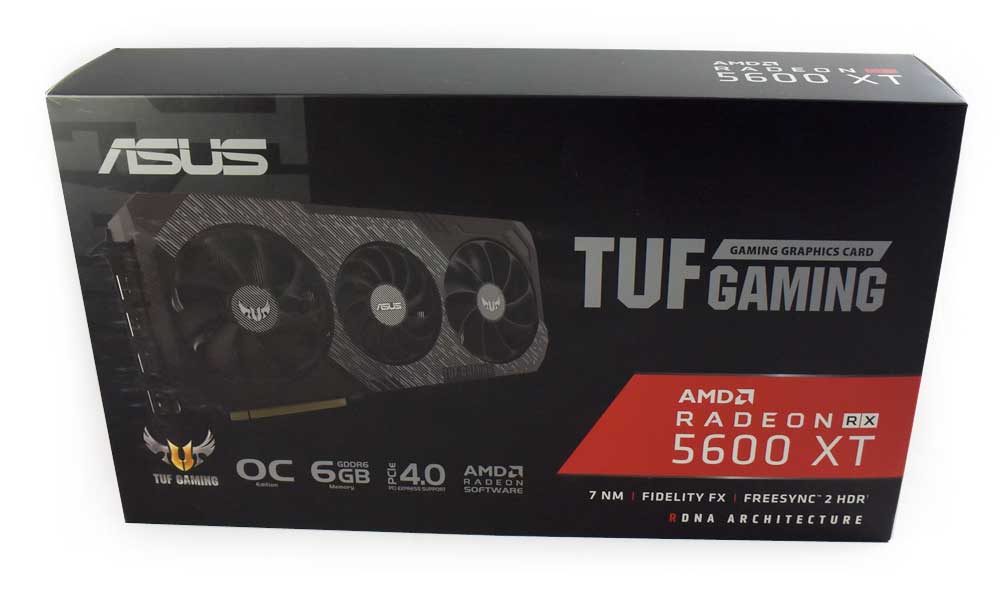 Asus TUF 3 RX 5600 XT O6G EVO Gaming; balení