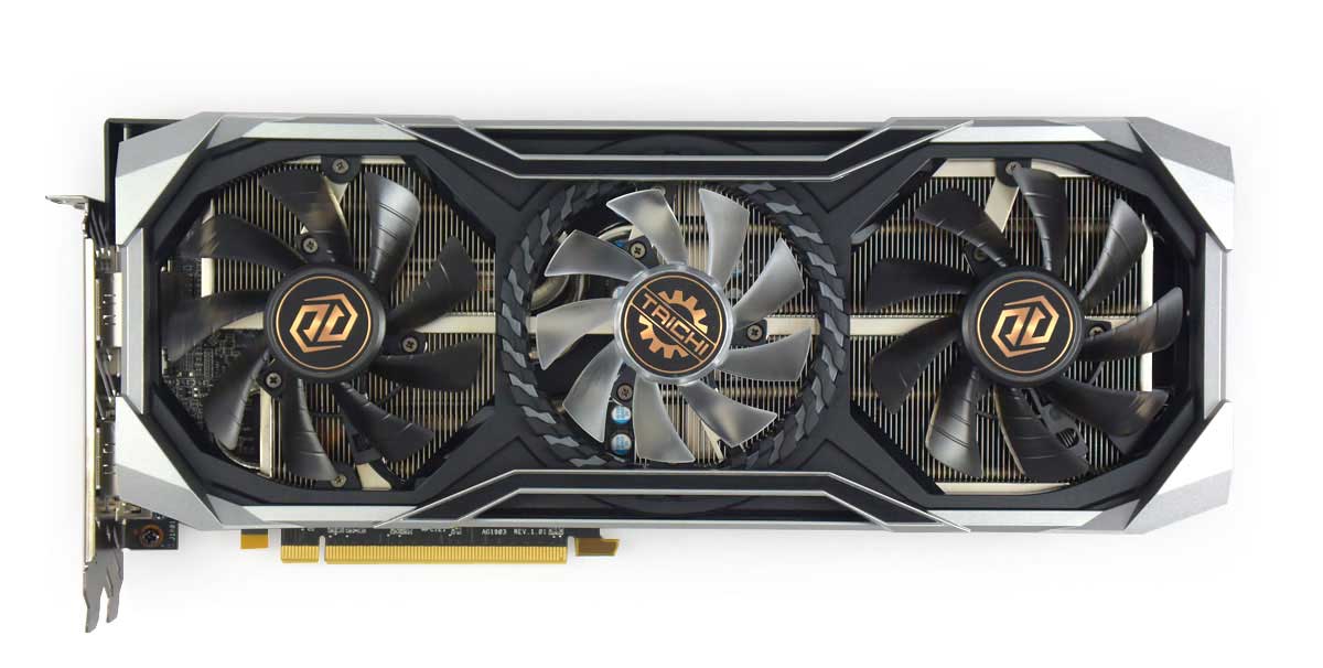 Pro zvětšení klikni ASRock RX 5700 XT Taichi X 8G OC+; čelní strana