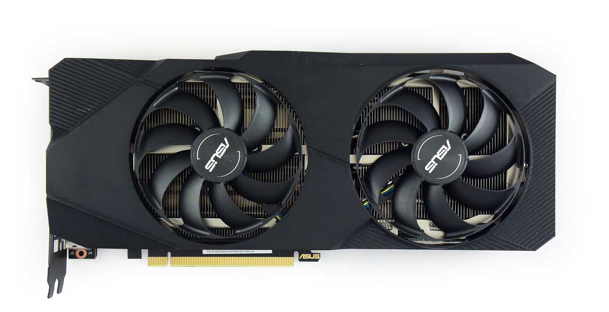 Asus DUAL RTX 2070 SUPER O8G EVO; čelní strana