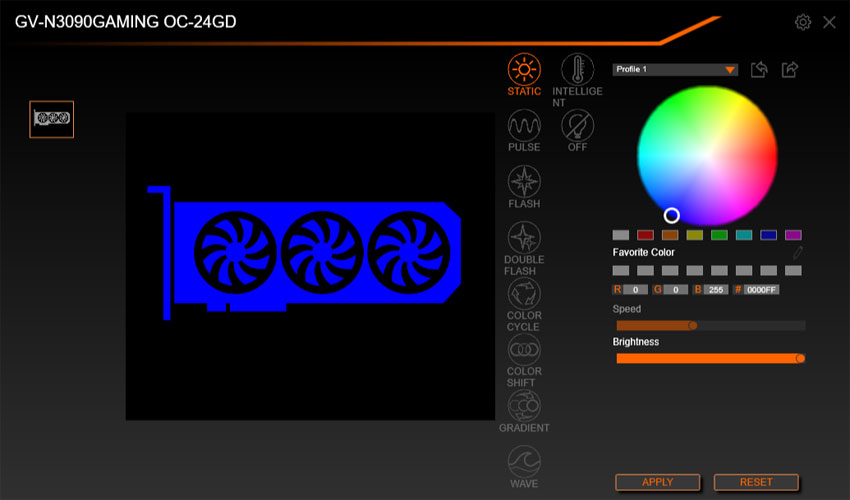 Gigabyte AORUS Engine; RGB Fusion