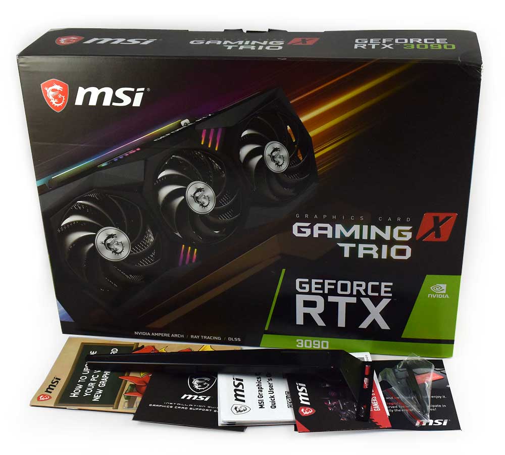 MSI RTX 3090 Gaming X TRIO 24G; balení