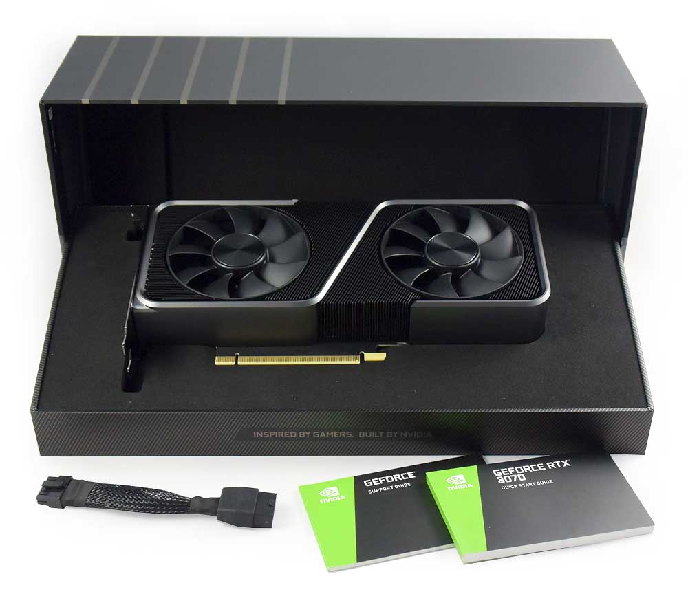 NVIDIA RTX 3070 Founders Edition; balení