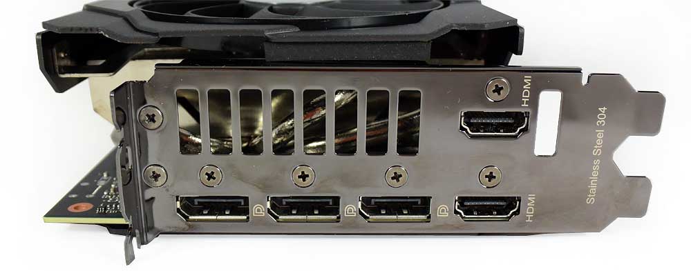 Asus TUF RTX 3080 O10G Gaming obrazové výstupy