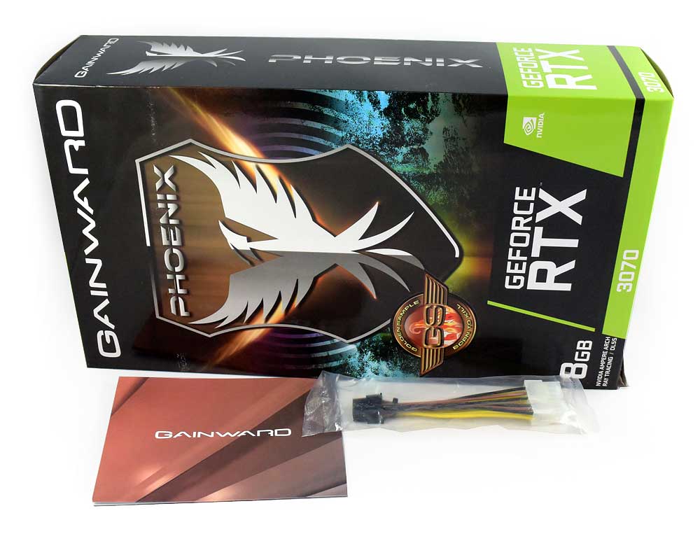 Gainward RTX 3070 Phoenix GS 8G; balení