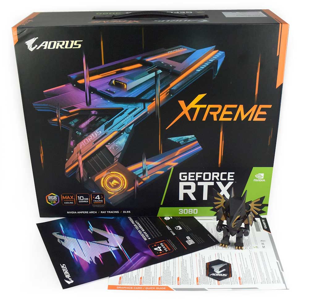 Gigabyte AORUS RTX 3080 XTREME 10G; balení