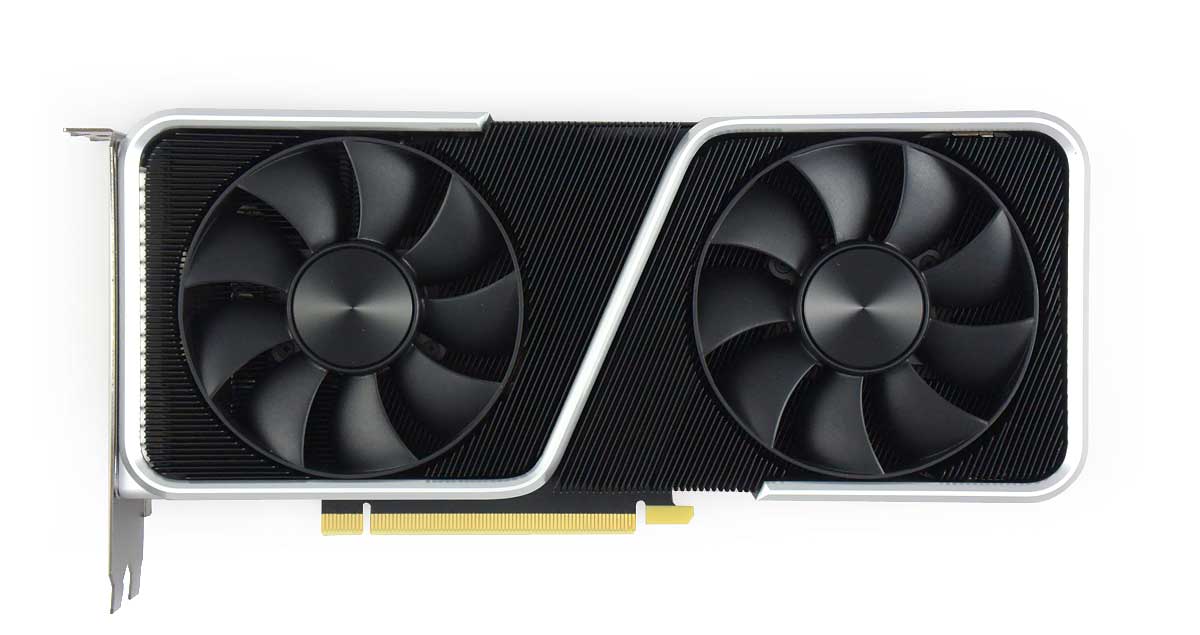 NVIDIA RTX 3060 Ti Founders Edition; čelní strana