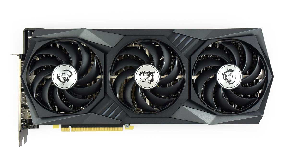 MSI RTX 3060 Ti Gaming X TRIO 8G; čelní strana