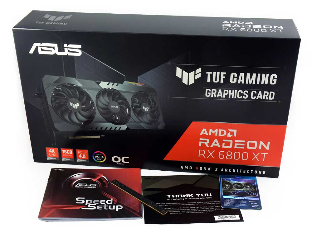 Asus TUF RX 6800 XT O16G Gaming; balení