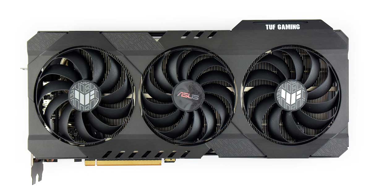 Asus TUF RX 6800 XT O16G Gaming; čelní strana