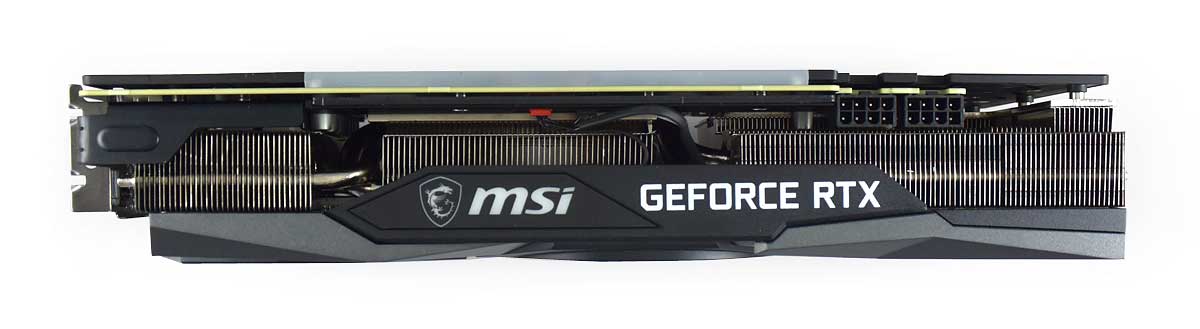 MSI RTX 3060 Gaming X TRIO 12G; horní strana