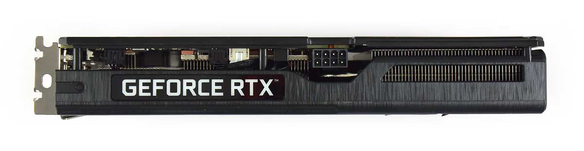 Pro zvětšení klikni Gainward RTX 3060 Ghost OC 12G; horní strana
