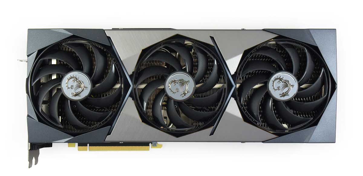 MSI RTX 3090 SUPRIM X 24G; čelní strana