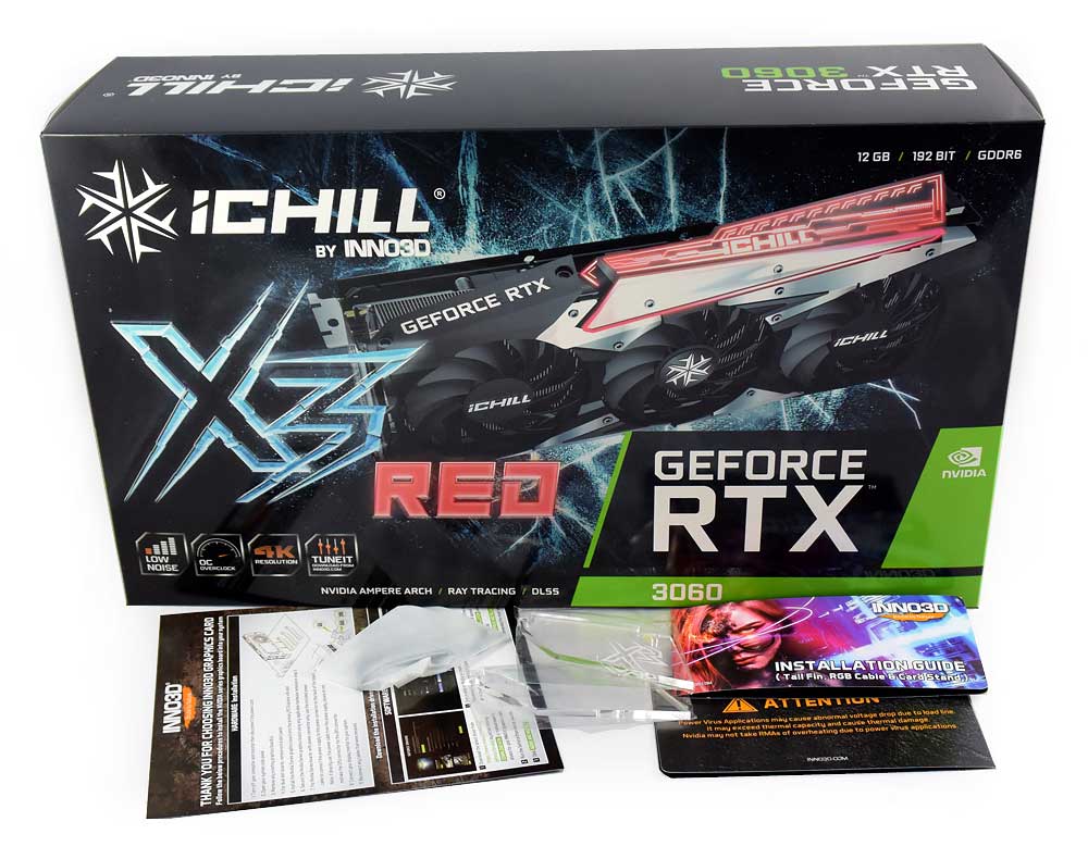 Inno3D RTX 3060 iCHILL X3 RED 12G   ; balení