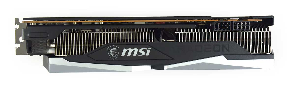 MSI RX 6700 XT Gaming X 12G; horní strana