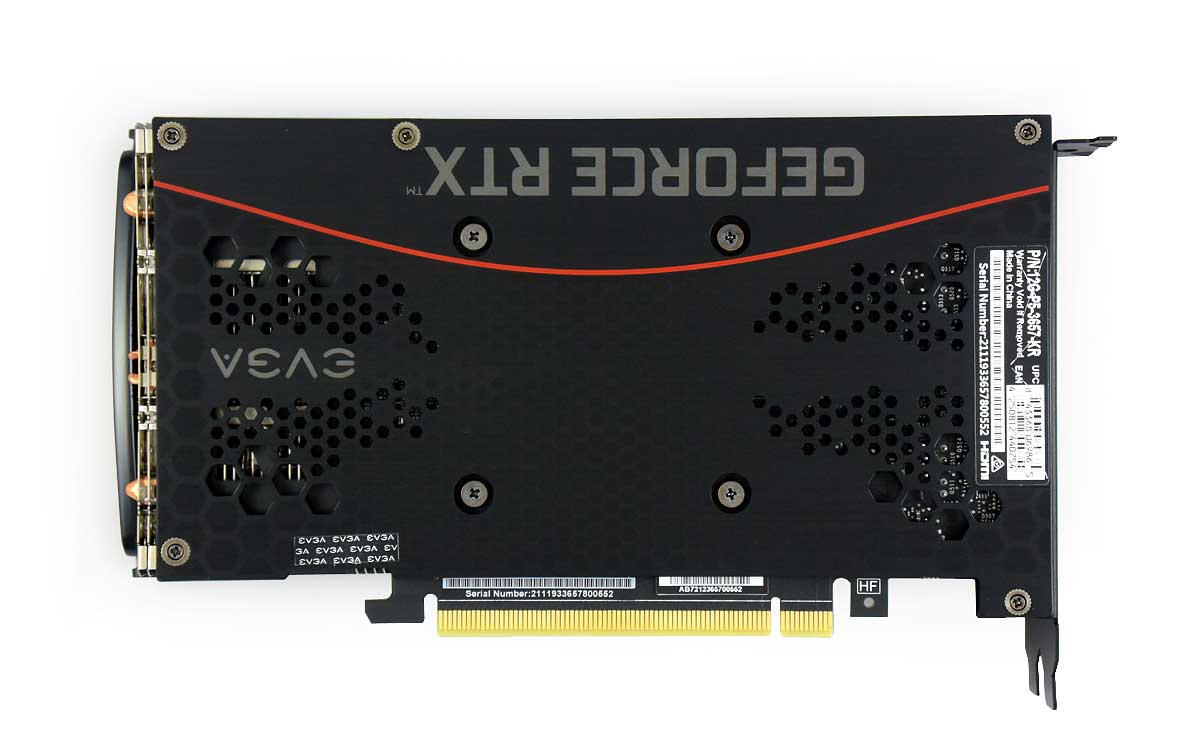 Pro zvětšení klikni EVGA RTX 3060 XC Gaming 12G; zadní strana