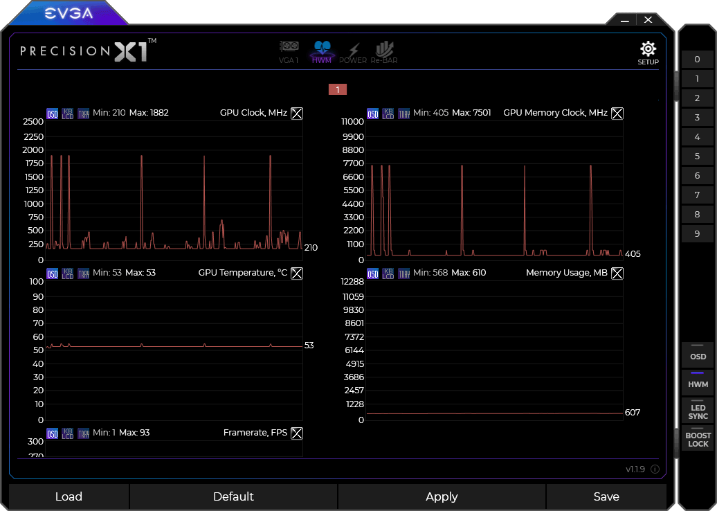 Pro zvětšení klikni EVGA Precision X1 panel6