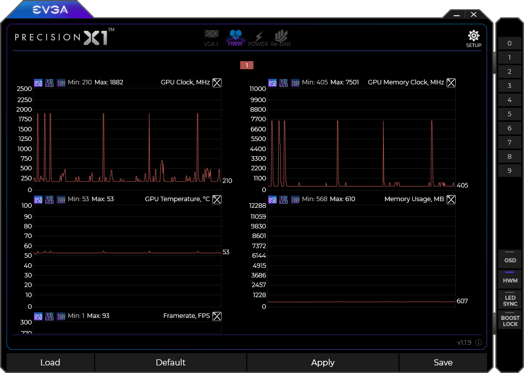 EVGA Precision X1 panel6