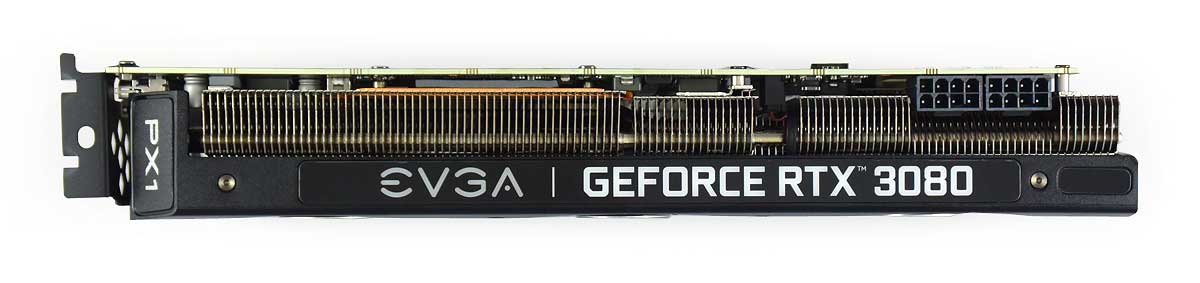 EVGA RTX 3080 XC3 Black Gaming 10G; horní strana