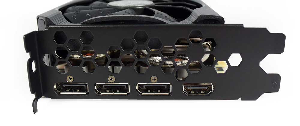 EVGA RTX 3080 XC3 Black Gaming 10G obrazové výstupy