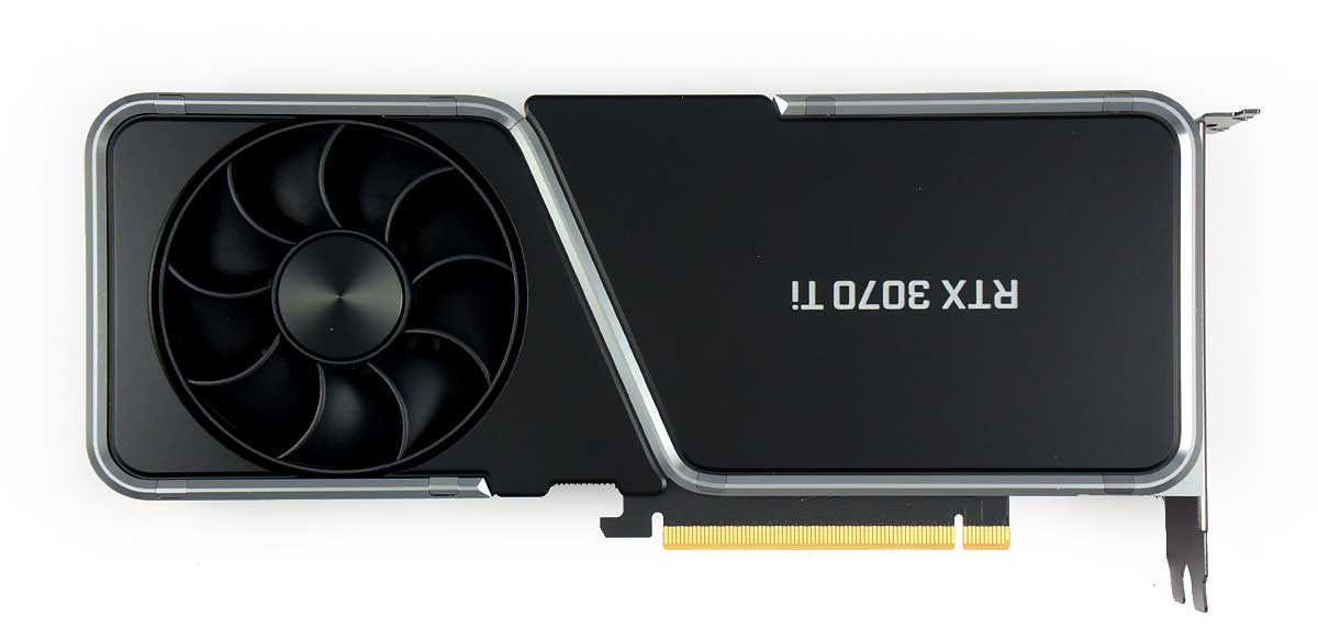 NVIDIA RTX 3070 Ti Founders Edition; zadní strana