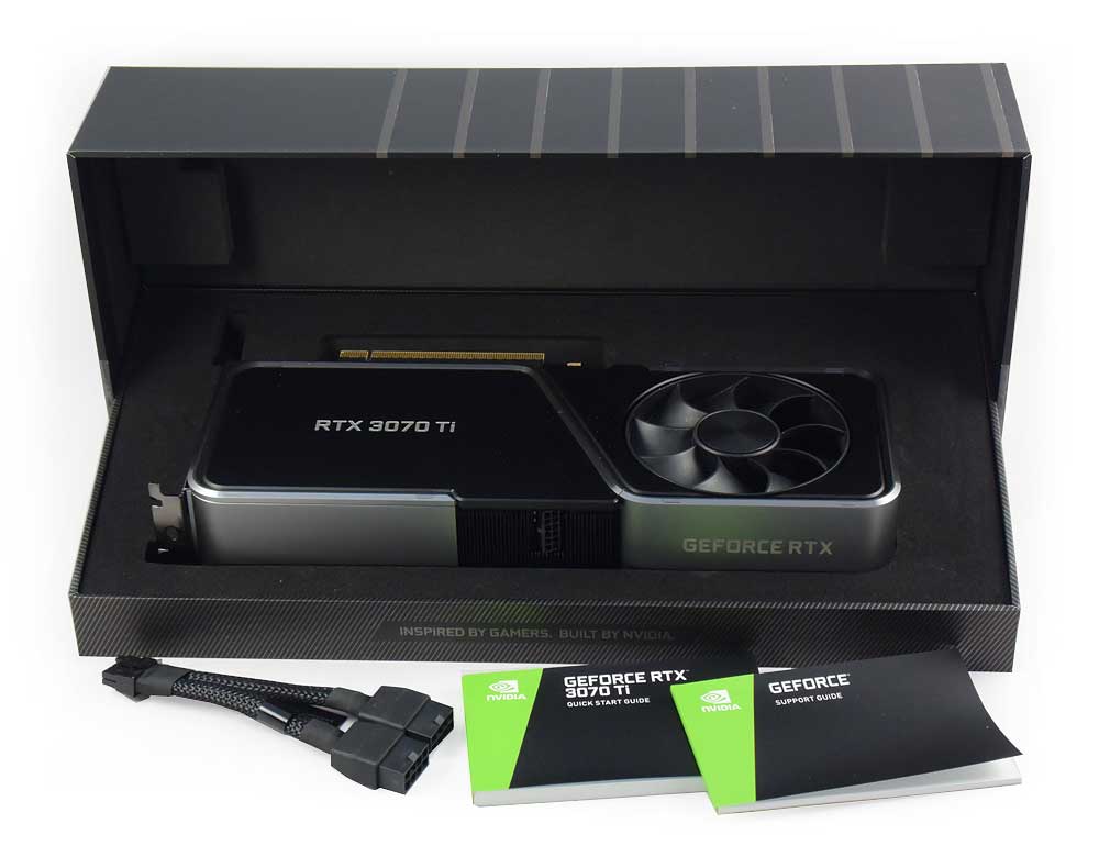 NVIDIA RTX 3070 Ti Founders Edition; balení