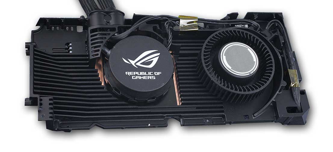 Asus STRIX LC RTX 3080 Ti O12G Gaming; chladič