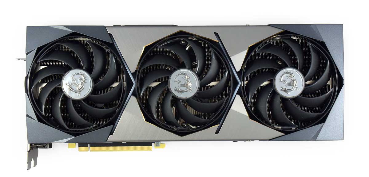 MSI RTX 3070 SUPRIM X 8G; čelní strana