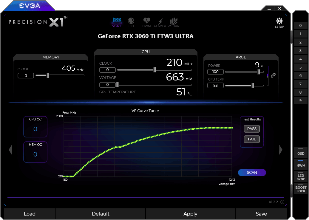 EVGA Precision X1 panel4