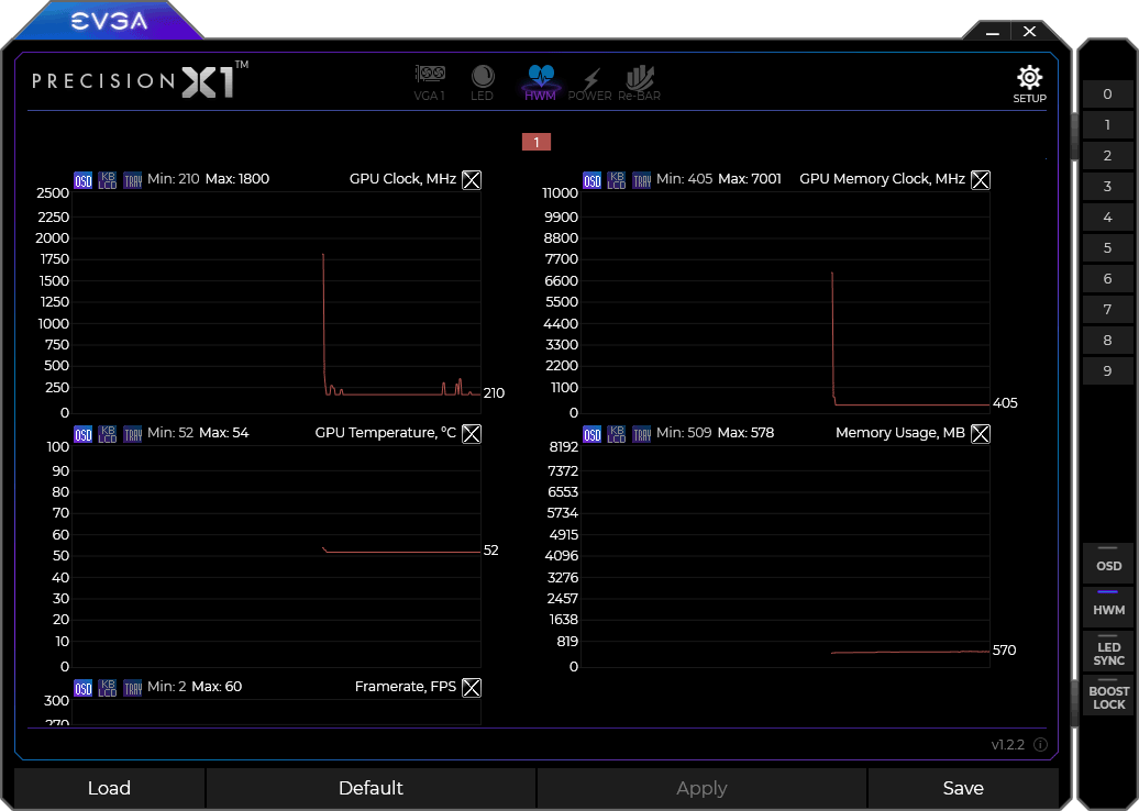 Pro zvětšení klikni EVGA Precision X1 panel6